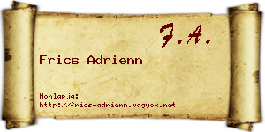 Frics Adrienn névjegykártya